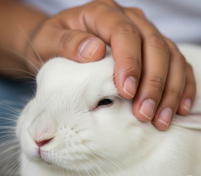 Bond with a shy rabbit