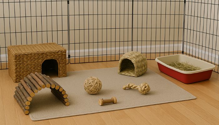 Proper rabbit environment setup to prevent rabbit staying in one place