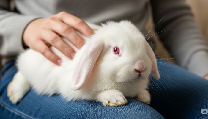 rabbit is sitting
