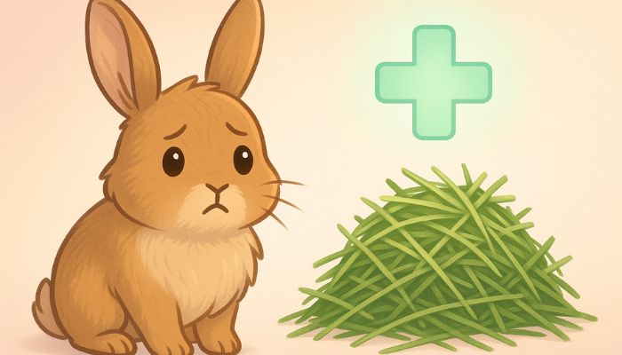 Healthy diet components to help avoid Rabbit GI Stasis.